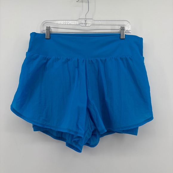 all in motion Pants - All in Motion Womens XXL Blue 2-in-1 Athletic Shorts Built-in Liner Pocket